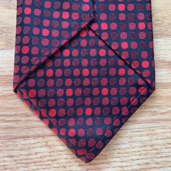 Stefano Ricci Black & Red Polka Dot Luxury Tie - Picture 6 of 7